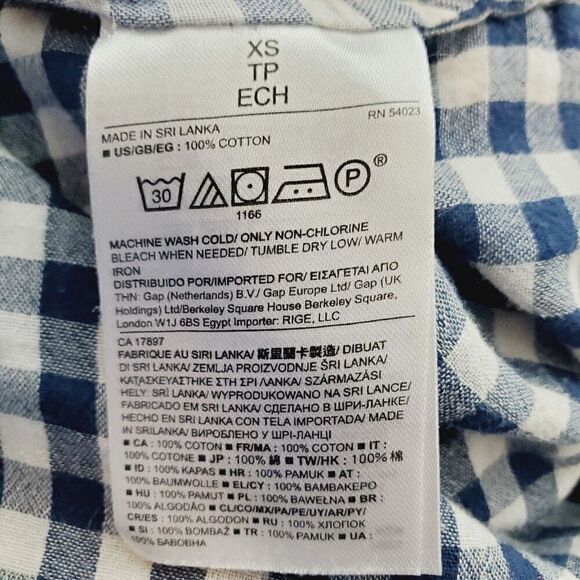 Banana Republic Soft wash long sleeve paid shirt Size XS - Picture 6 of 6